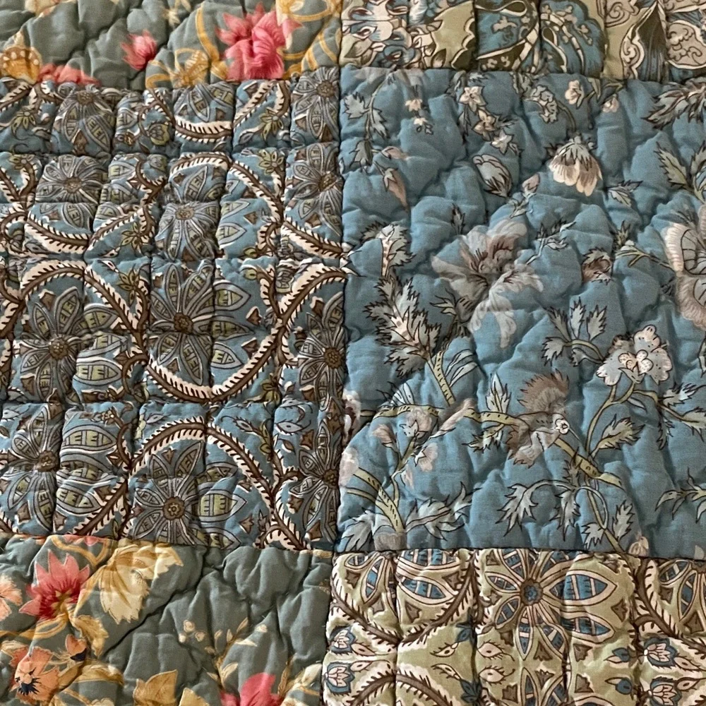 Pottery Barn Neena Patchwork Euro Pillow Sham